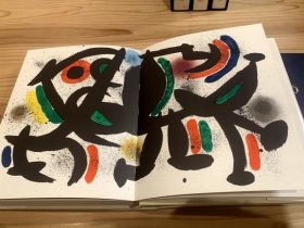 色彩盛宴 米罗石版画32枚 《MIRO Lithograph》大8开全4卷 日本西班牙联合制作