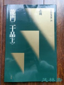 二玄社 《中国法书选20 龙门二十品 上》绿皮初版初印本 日本原装进口 非国内翻印