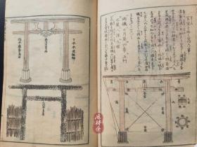 《北斋漫画》第五编 明治十一年东壁堂版 接近江户初版 葛饰北斋之古建筑与历史人物绘