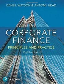 预订   Corporate Finance: Principles and Practice  英文原版  公司理财：原理与实践   登齐尔 沃森 (Denzil Watson)