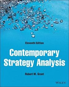 预订 Contemporary Strategy Analysis 11e 英文原版 工商管理经典译丛: 现代战略分析-概念.技术和应用   Robert M. Grant （美） 罗伯特·M·格兰特