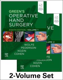 预订 Green's Operative Hand Surgery, 2-Volume Set, 8e    英文原版 国际权威骨科经典：格林手外科手术学（套装共2册）（第8版）Scott W. Wolfe MD , William C. Pederson MD , Scott H. Kozin MD