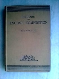 Errors in English  Composition   英文旧版     英语作文中的错误