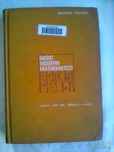 Basic Modern  Mathematics     英文旧版       现代数学基础