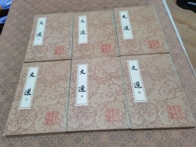《文选》平装全6册，中国古典文学丛书，上海古籍出版社1986年 一版一印私藏品不错。