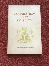 《FOUNDATION FOR STABILITY》(英语: 稳定基础——1979年1月16至18日奥卢塞贡 · 奥巴桑乔将军的电视采访记录 ) 1995年，插图本