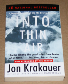 Into Thin Air：A Personal Account of the Mt. Everest Disaster