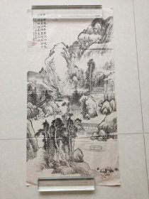 故纸堆1325  西唐山人高翔山水画  水印本