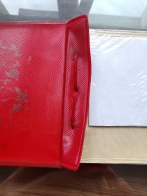 故纸堆1414 毛主席语录卡片 小红书塑料封皮 带毛主席头像的语录卡片87页 单面印刷