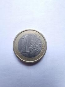 欧盟硬币：1欧元  2002年  5