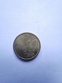 欧盟硬币：10分  2002年  2