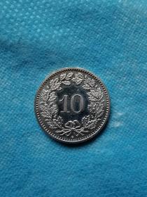 2013年瑞士硬币：10生丁