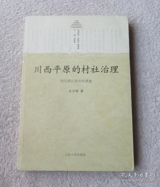 川西平原的村社治理：四川罗江县井村调查