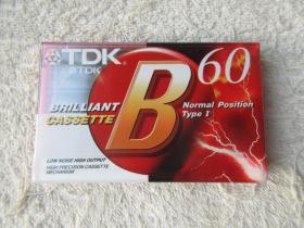 TDK B60 空白磁带（未拆封）