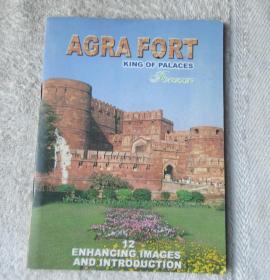 AGRA FORT KING OF PALACES  12 ENHANCING IMAGES AND INTRODUCTION（内6张可剪下后是12枚明信片）