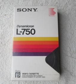 空白录像带SONY L-750   未拆封