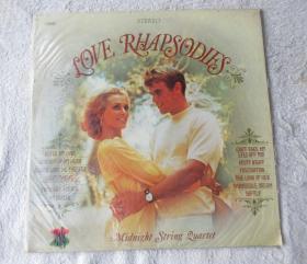 黑胶唱片: Midnight String Quartet Love Rhapsodies Vinyl Record LP 33 Viva V36013 午夜四重奏爱狂想曲 LP 33 Viva v36013