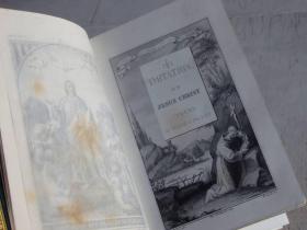 法文MISSE 1877年西洋艺术品古书  书口刷金
