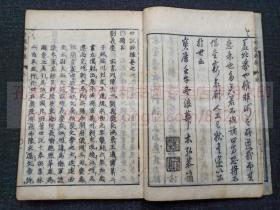 本網唯一全本 《世说钞撮 一至四 世说钞撮补 上下》 宝历癸未1763年/明和九1789年和刻本  皮纸原装六册全 江户汉学家竺常和尚撰，竺常和尚即大典显常禅师，精通汉学，能汉诗，有诗学理论，儒释二道并能出入自由，在相国寺精研《世说新语补》二十余年，为钞撮四卷补二卷，系日本治世说最好的一部著作