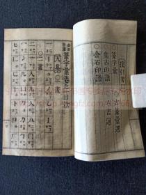 《篆字汇》约清末民国日本金属板制本 袖珍本  纸函原装存一册卷1-8不全