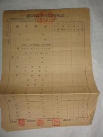 1955年 盟员职业情况季报表（民盟韩城县分部）张孔博、姚厚夫、文裕民等