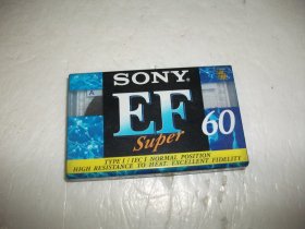 空白磁带：SONY SUPER EF 60（未拆封）