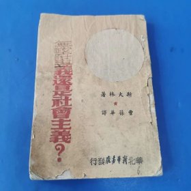 民国解放区晋察冀新华书店，一九四八年论无政府主义还是社会主义