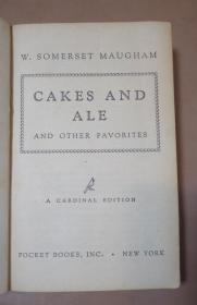 W. SOMERSET MAUGHAM - Cakes and Ale 毛姆经典名著《寻欢作乐》珍贵初版本 布面精装 原书衣全 品上佳