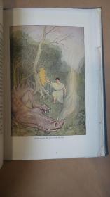 1914年Nathaniel Hawthorne - Tanglewood Tales  霍桑童话经典《 探戈林故事》Milo Winter 绘本珍贵初版本 彩色插图大开本