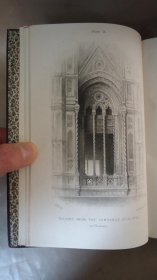 1906 年John Ruskin: The Seven Lamps of Architecture.  约翰•拉斯金经典美学散文《建筑学七灯》全插图本 全摩洛哥羊皮烫金豪华装桢  品佳