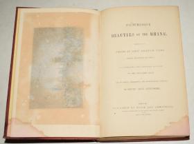 1835年 Picturesque Beauties of the Rhine《莱茵河畔美景图记》 40张绝美钢版画 珍贵初版本 上下2册合订本