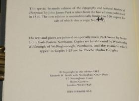 Topography and Natural History of Hampstead  地理自然史经典《汉普斯特德地貌自然史》摩洛哥羊皮烫金精装全插图本 大开本 品绝佳