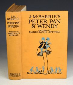 1910年 James Matthew Barrie- Peter Pan and Wendy 詹姆斯•巴里著名童话《小飞侠彼得•潘与温蒂》 Lucie Atttwell 著名绘本初版