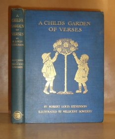 1908 年 R.L. Stevenson - A Child's Garden of Verses 史蒂文生著名儿童诗集《儿童诗园》名家SOWERBY全插图绘本