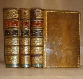 【补图1】1859年  DAVID HUME - HISTORY OF ENGLAND -大卫•休谟/斯末莱特《前后英格兰史》史学第1名著大全 初版本3巨册全 近百张铜版画及地图