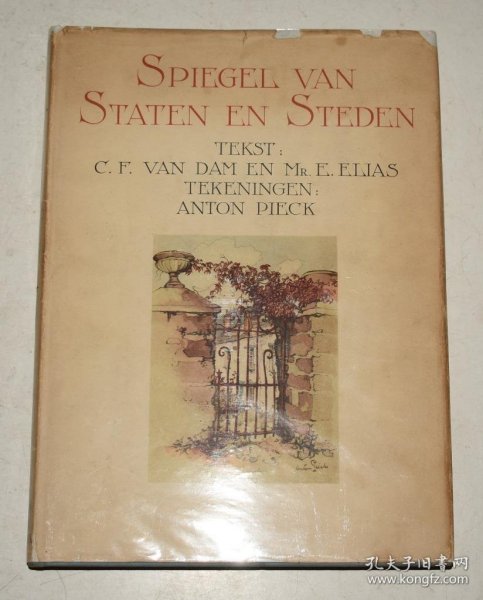 Anton Pieck-  Mirror of States and Cities  安东•皮克插图画集《家园之镜》超大开本精装画册 绝美彩图 珍贵初版本  原书衣全 品相上佳