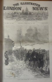 【补图1】1871年 (1-6月) Illustrated London News 《伦敦新闻画报》1871年 (1-6月)合订 普法战争 及 巴黎公社