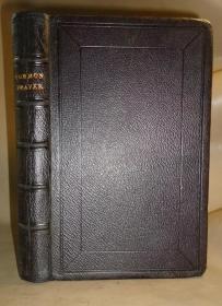 1861 年The Book of Common Prayer《圣经：公祷书》极品摩洛哥珍珠纹羊皮古董书 品佳 配补精美彩色插图 送礼佳品