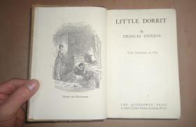 1910年CHARLES DICKENS - Little Dorrit 狄更斯经典《小杜丽》 珍贵早期版本 3/4摩洛哥羊皮精装全插图本古董书 Phiz 40桢绝美原品钢版画