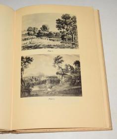 Gainsborough's Landscape Drawings.《托马斯·庚斯博罗山水画赏析》豪华烫金巨册 多张绝美原品石版画 超大开本 品佳 增补多张彩图