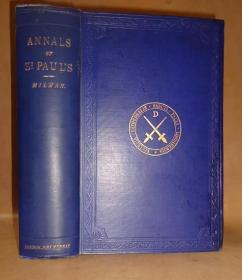 1869年 - HENRY MILMAN - Annals of S. Paul's Cathedral.《伦敦圣保罗大教堂纪事》 罕见插图本巨册 增补插图 品上佳