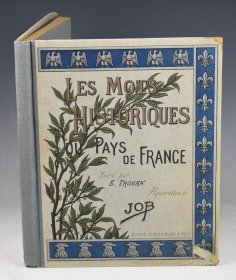 1914年Les Mots Historiques du Pays de France.《图本法兰西历史演义》巨册  大量珂罗版手工上色雕版版画