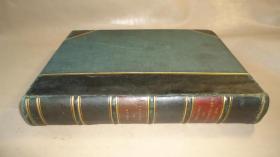 1884 年John Ruskin: The Art & Pleasure of England. – 约翰•拉斯金经典美学散文《英国艺术论》《英国幸福论》初版本2册合订 小牛皮烫金豪华装桢 开本超大