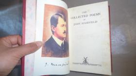 1923 年THE COLLECTED POEMS OF JOHN MASEFIELD 海洋诗人《约翰·梅斯菲尔德诗选》3/4小牛皮豪华精装 品绝佳