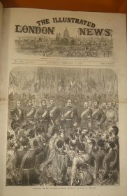 【补图1】1871年 (1-6月) Illustrated London News 《伦敦新闻画报》1871年 (1-6月)合订 普法战争 及 巴黎公社