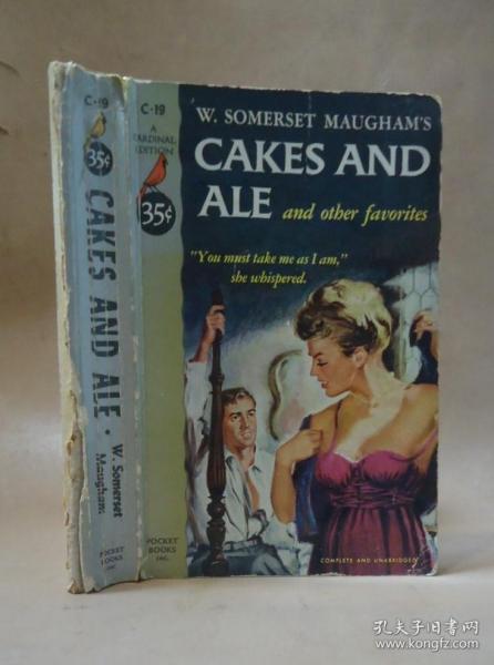 W. SOMERSET MAUGHAM - Cakes and Ale 毛姆经典名著《寻欢作乐》珍贵初版本 布面精装 原书衣全 品上佳