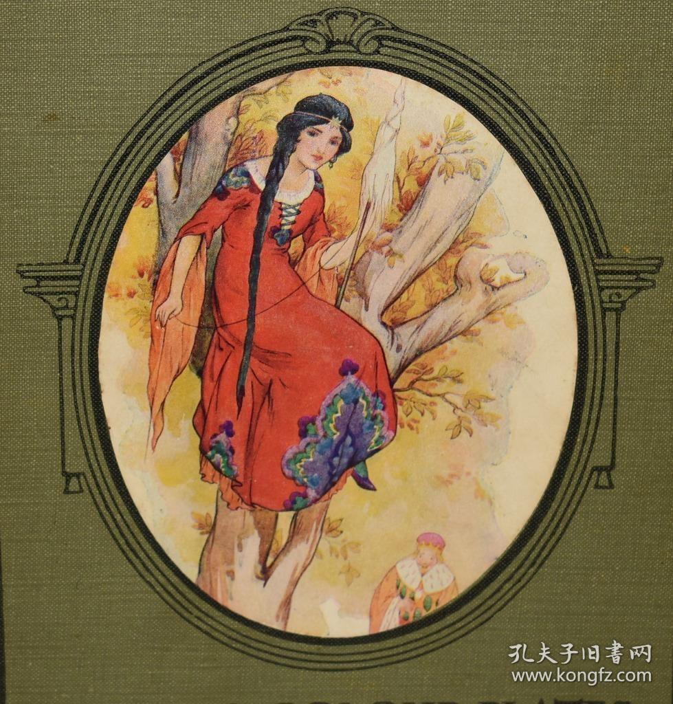 1910年GRIMM'S FAIRY TALES 《格林童话》著名的 THEAKER绘本 大开本 48张精美彩图 品佳