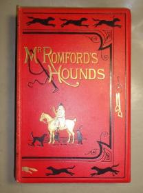 【特价】1865年Surtees_ Mr Romford's Hounds 瑟蒂斯名著《罗姆福德先生的猎犬》布面烫金 名家约翰·李奇(John Leech)大量插图 24张手工水彩上色钢版画