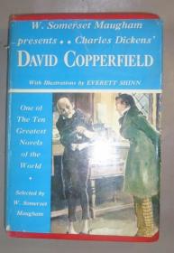 1948年 Maugham presents  Dickens’David Copperfield  毛姆改写本狄更斯《大卫·科波菲尔》全插图本 布面精装原书衣全 品相上佳 大开本