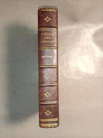 1901 Maurice Maeterlinck - Wisdom and Destiny 梅特林克哲学随笔名著《智慧与命运》3/4摩洛哥羊皮豪华装帧 品佳